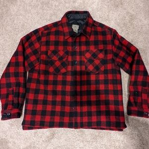 LL Bean buffalo plaid Insulated LL Bean Shirt Jacket